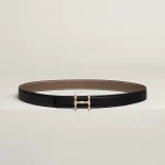 H Torsade belt buckle & Reversible leather strap 24 mm